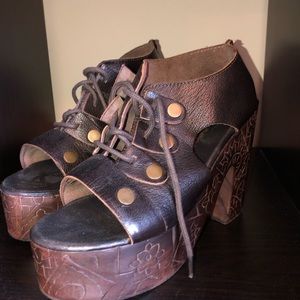 Free people block wedges never worn
